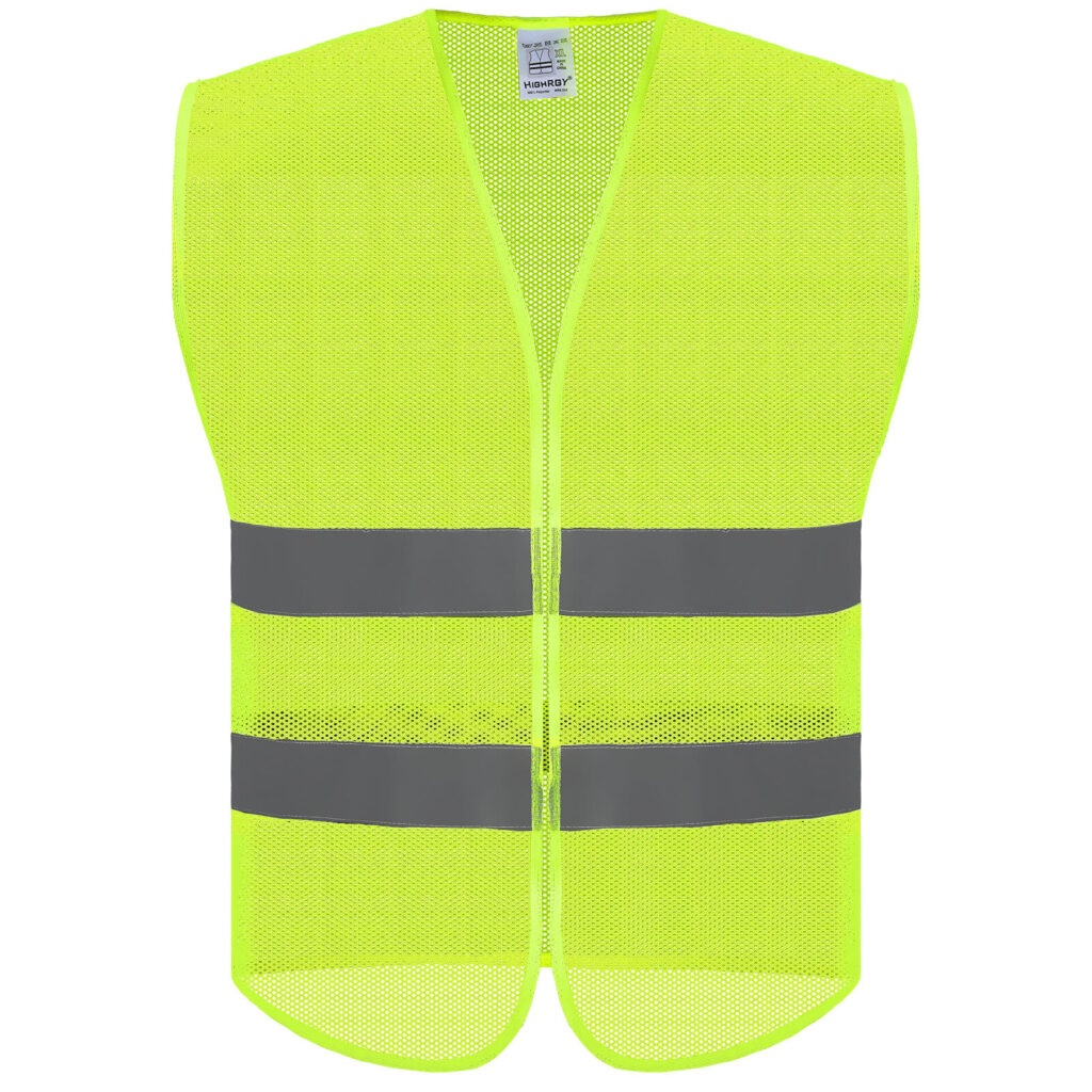 HIGH VISIBILITY SAFETY VEST-6 YELLOW (MESH)