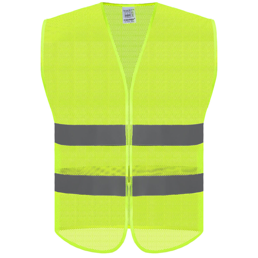 HIGH VISIBILITY SAFETY VEST-6 YELLOW (MESH)