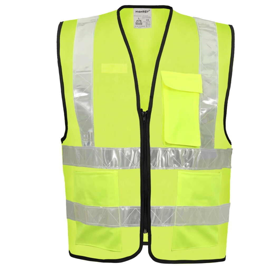 HIGH VISIBILITY SAFETY VEST-2 YELLOW
