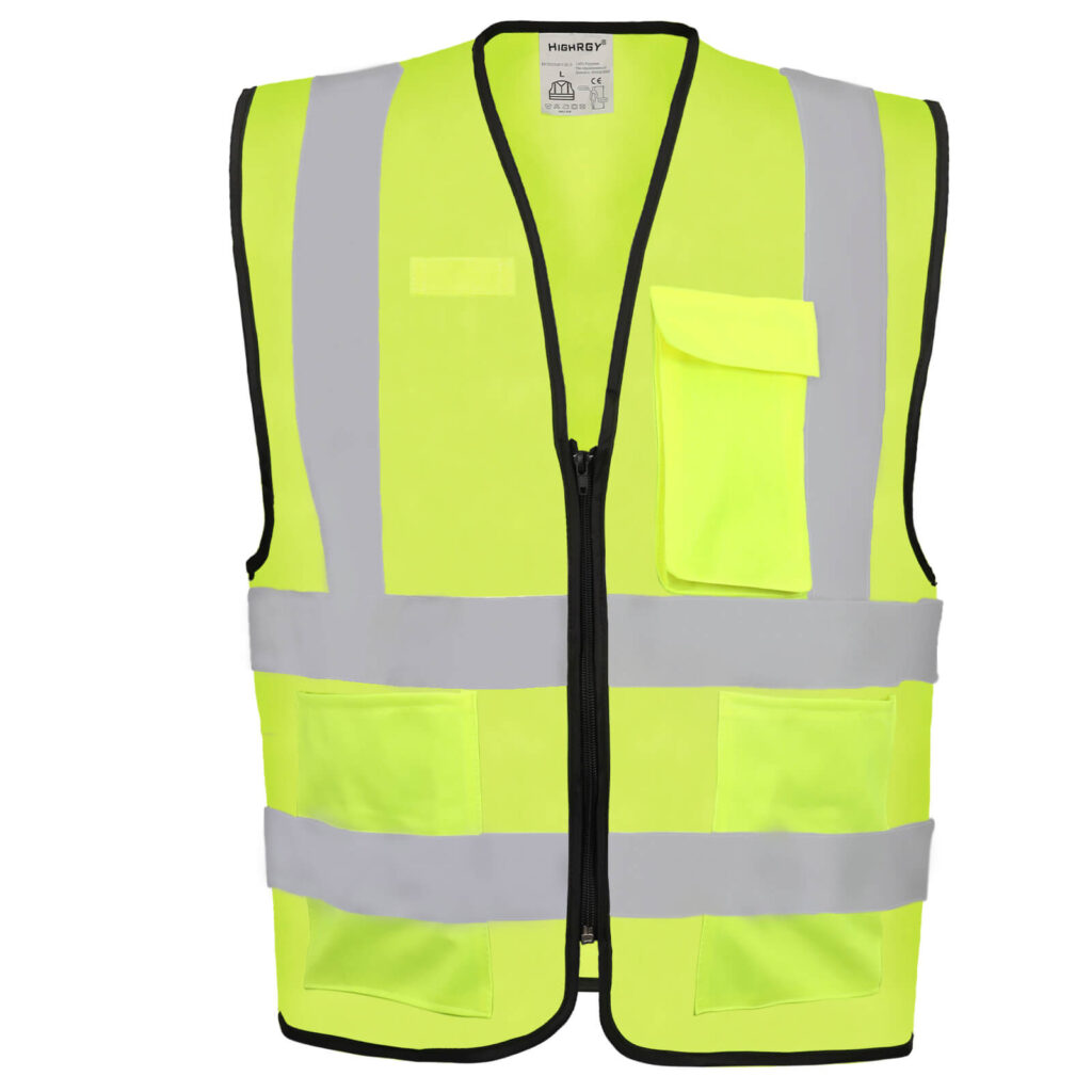 HIGH VISIBILITY SAFETY VEST-9 YELLOW